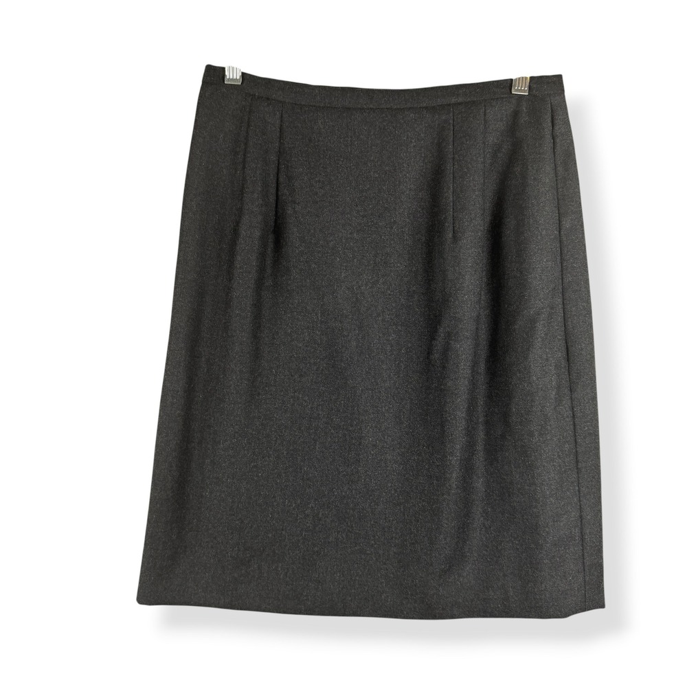 Ann Taylor Vintage Y2K 90s Wrap Skirt 100% Wool‎ Size 10 Made in USA Preppy Twee